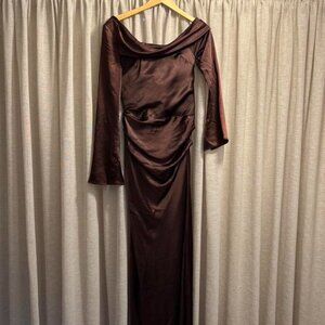 Meshki Women's Brown and Burgundy Dresses